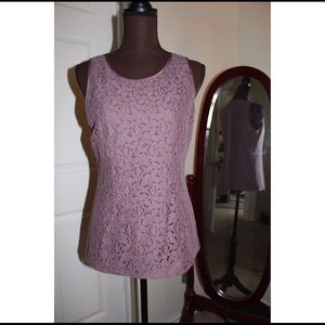 Purple Lace Banana Republic Blouse